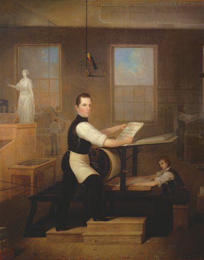Howell Evans e la sua tipografia, 1844 da Robert Street